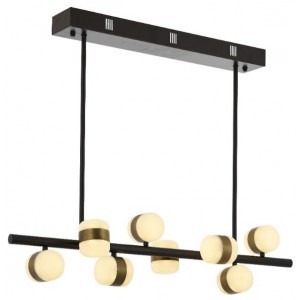 METAL LED and ACRYLIC ANTIQUE and BLACK COLOR CHANDELIER 90 x 15 CM LOAD: 70 CM